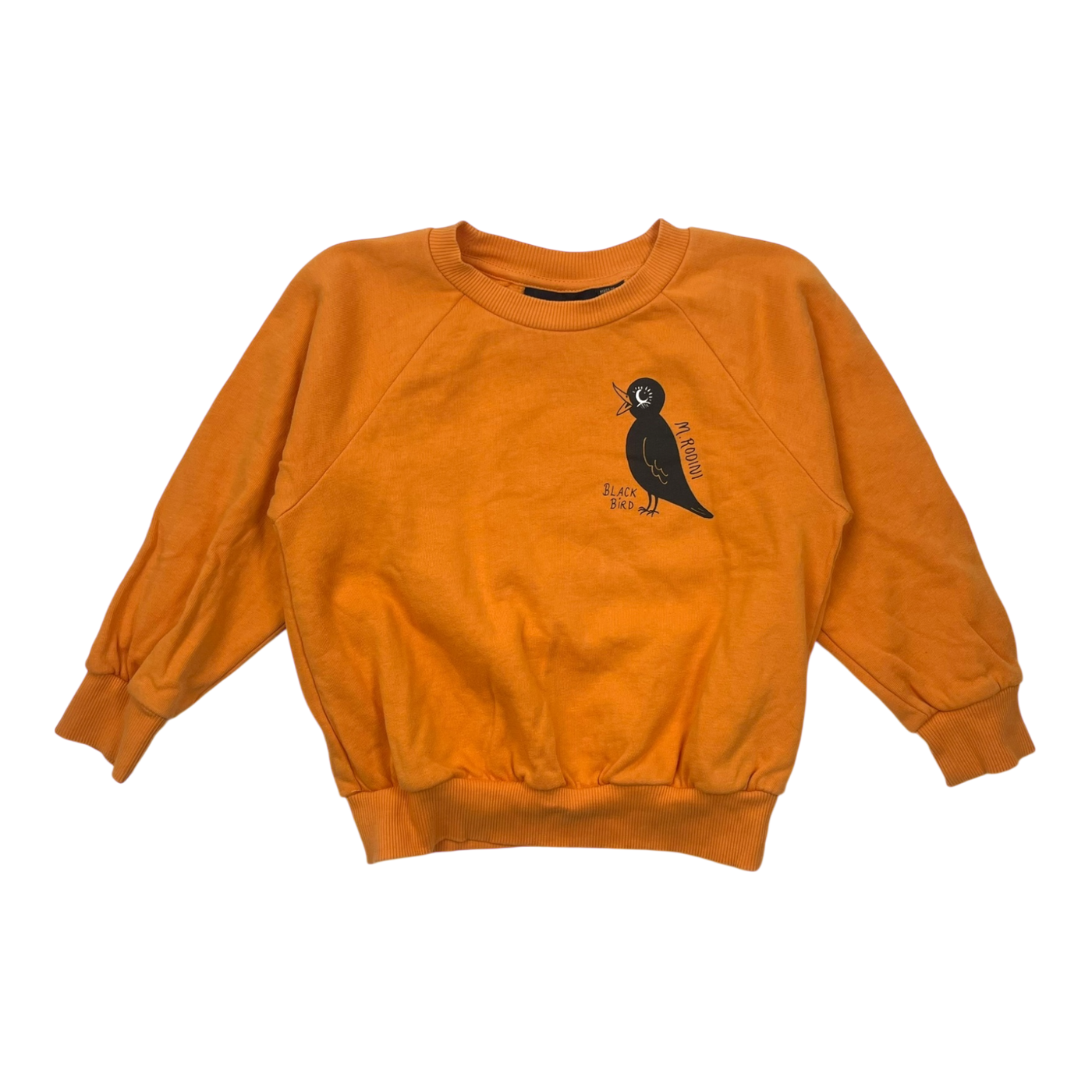 Mini Rodini sweatshirt, black bird | 92/98cm