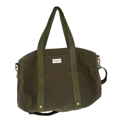 Holzrichter canvas weekender duffel bag, hunter green