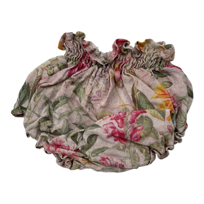 Metsola linen bloomers, flowers | 74/80cm