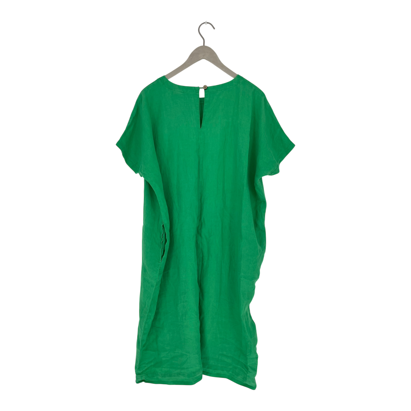 Papu boxy linen dress, lime green | woman M
