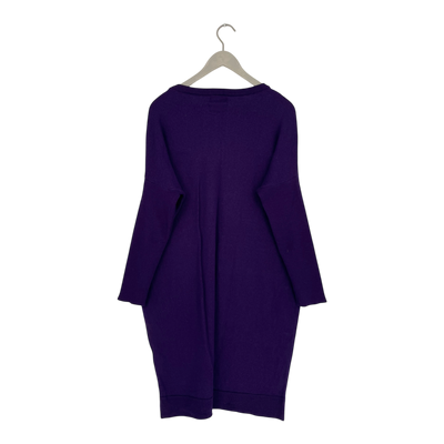 Aarre merino wool dress, purple | woman 3XL
