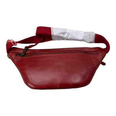 Holzrichter leather bum bag, red