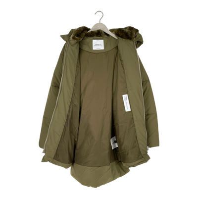 Embassy of Bricks and Logs Lyndon puffer jacket, olive | woman L