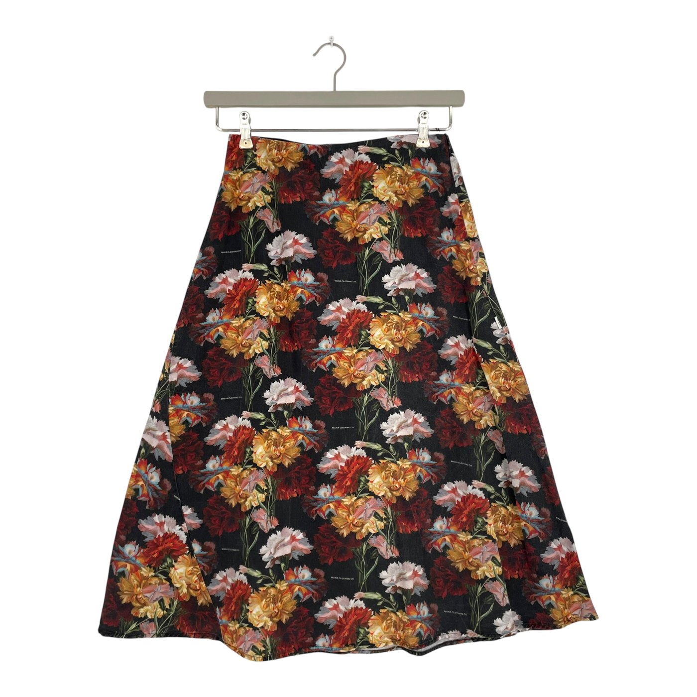 Makia wave midi skirt, flowers | woman 36