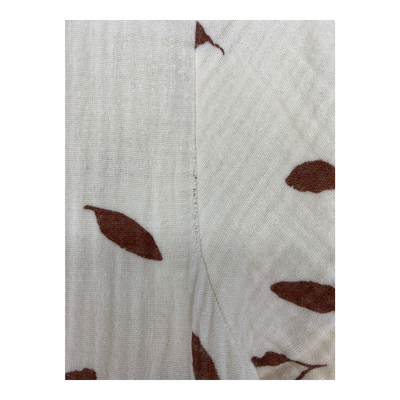 Kaiko muslin button dress, leaves | woman XS