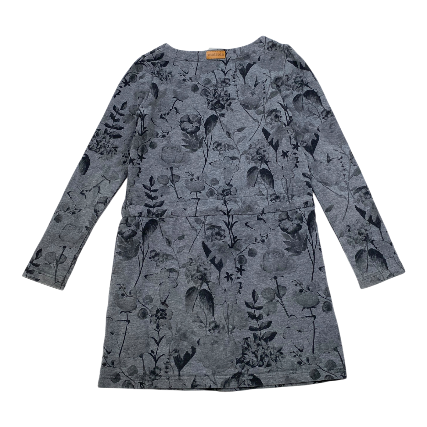 Metsola sweat dress, flower | 122/128cm