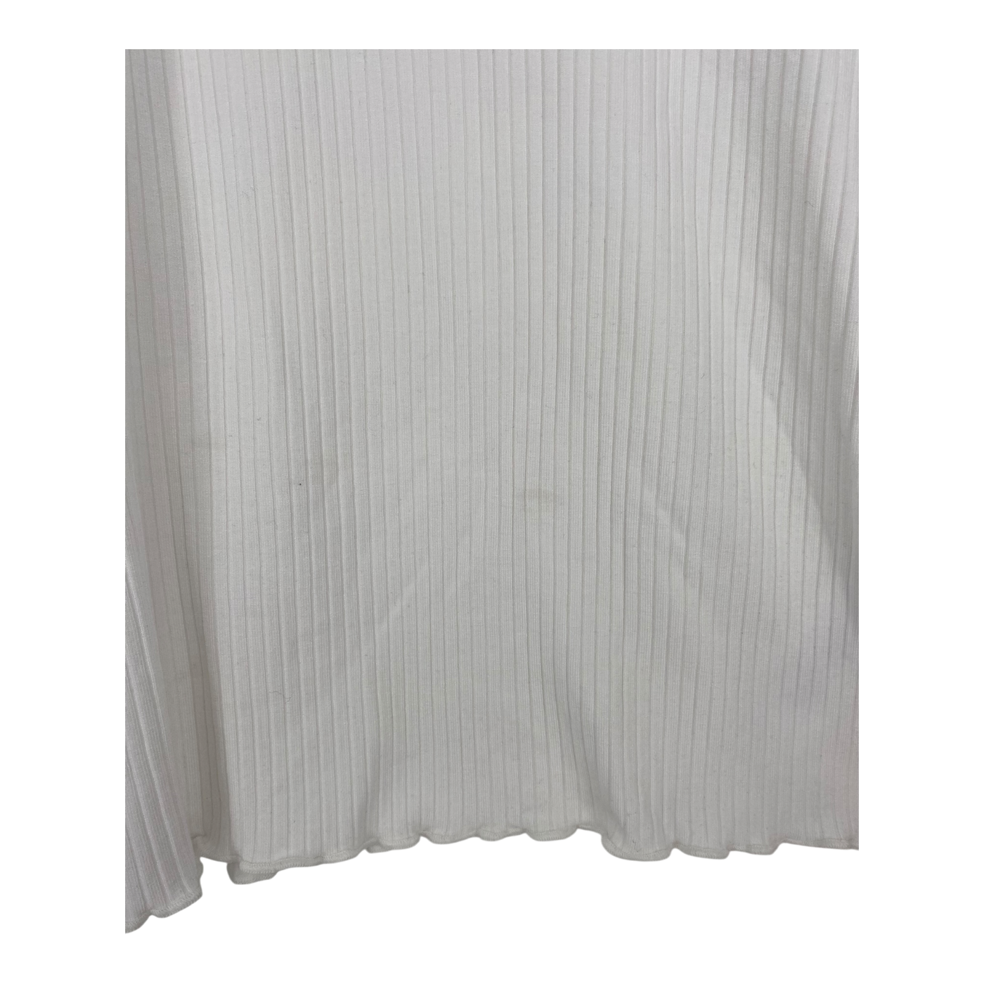 Kaiko rib turtleneck shirt, white | woman S