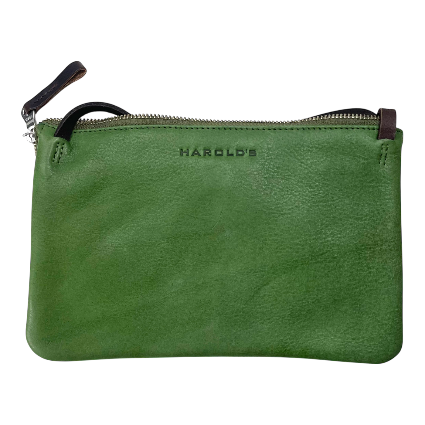Harold's Bags leather chaza crossbag medium, olive