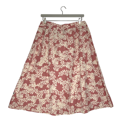 Kaiko woven button skirt, leaf | woman XL