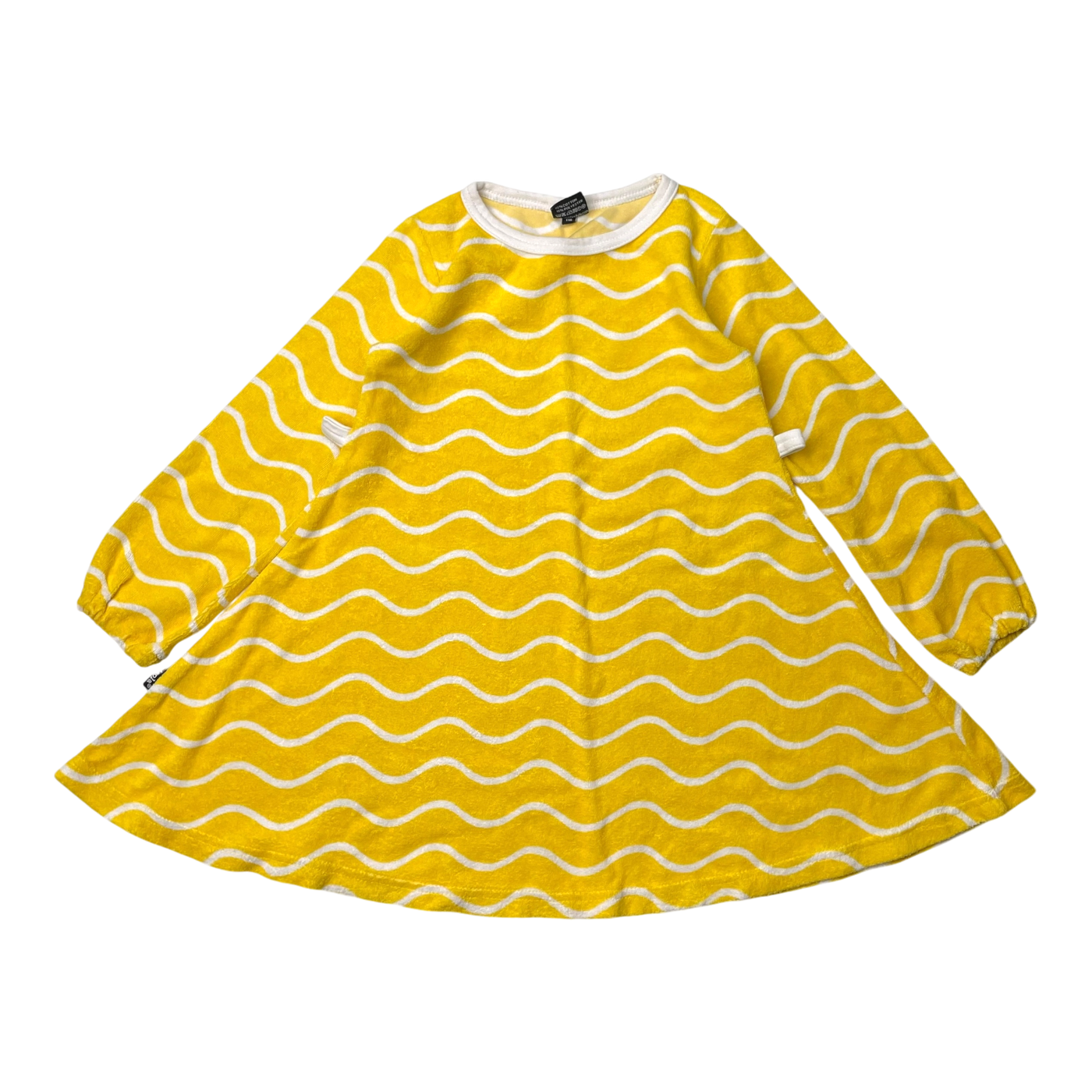 Metsola terry dress, yellow | 116cm