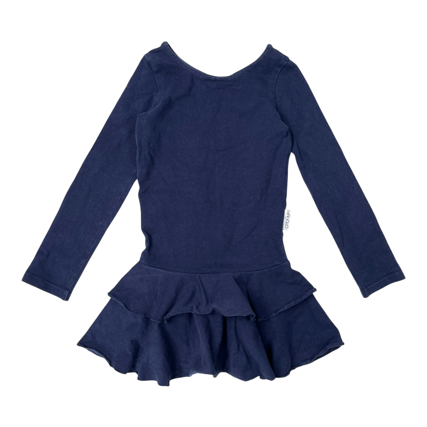 Gugguu frilla dress, navy blue | 92cm