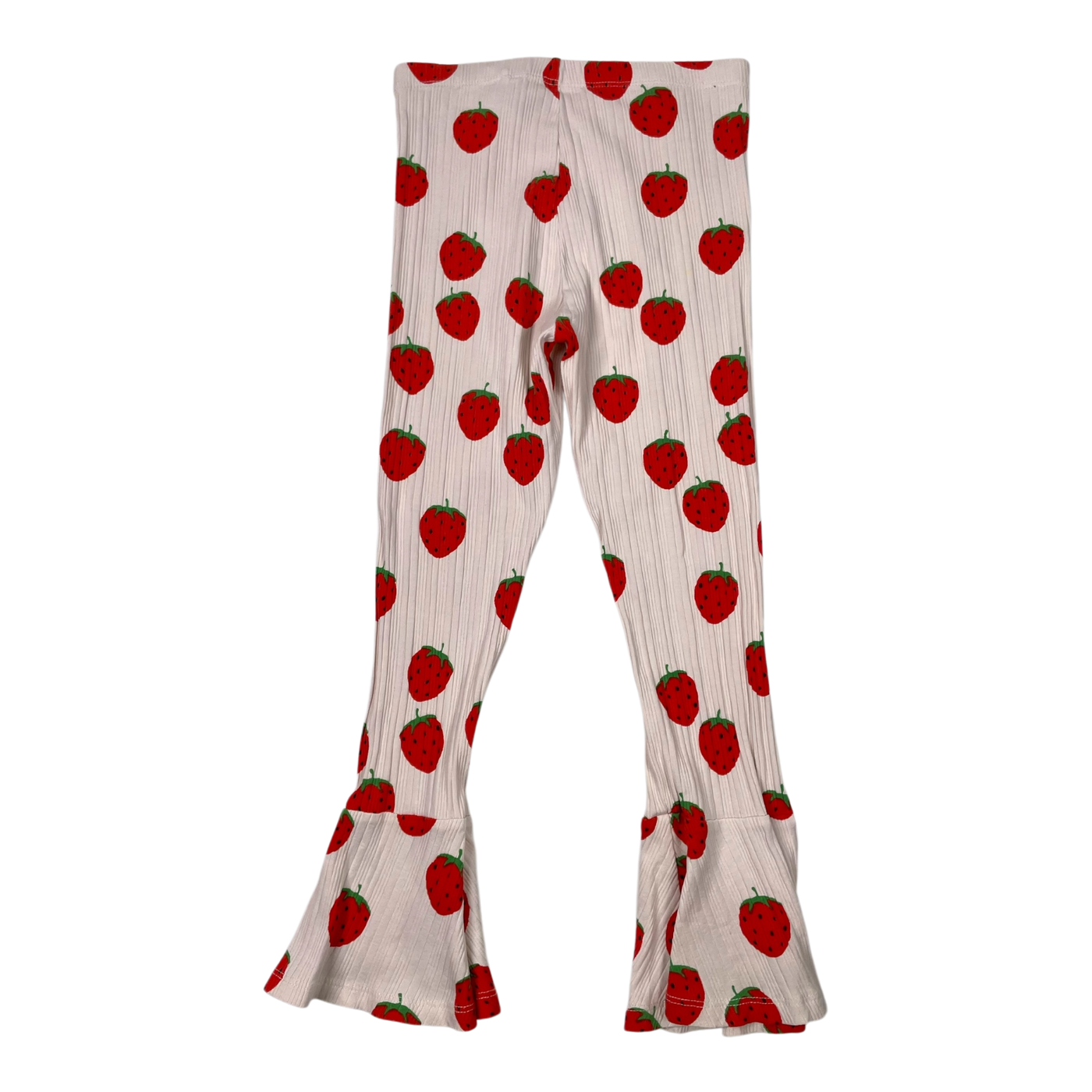 Mini Rodini rib pants, strawberry | 116/122cm