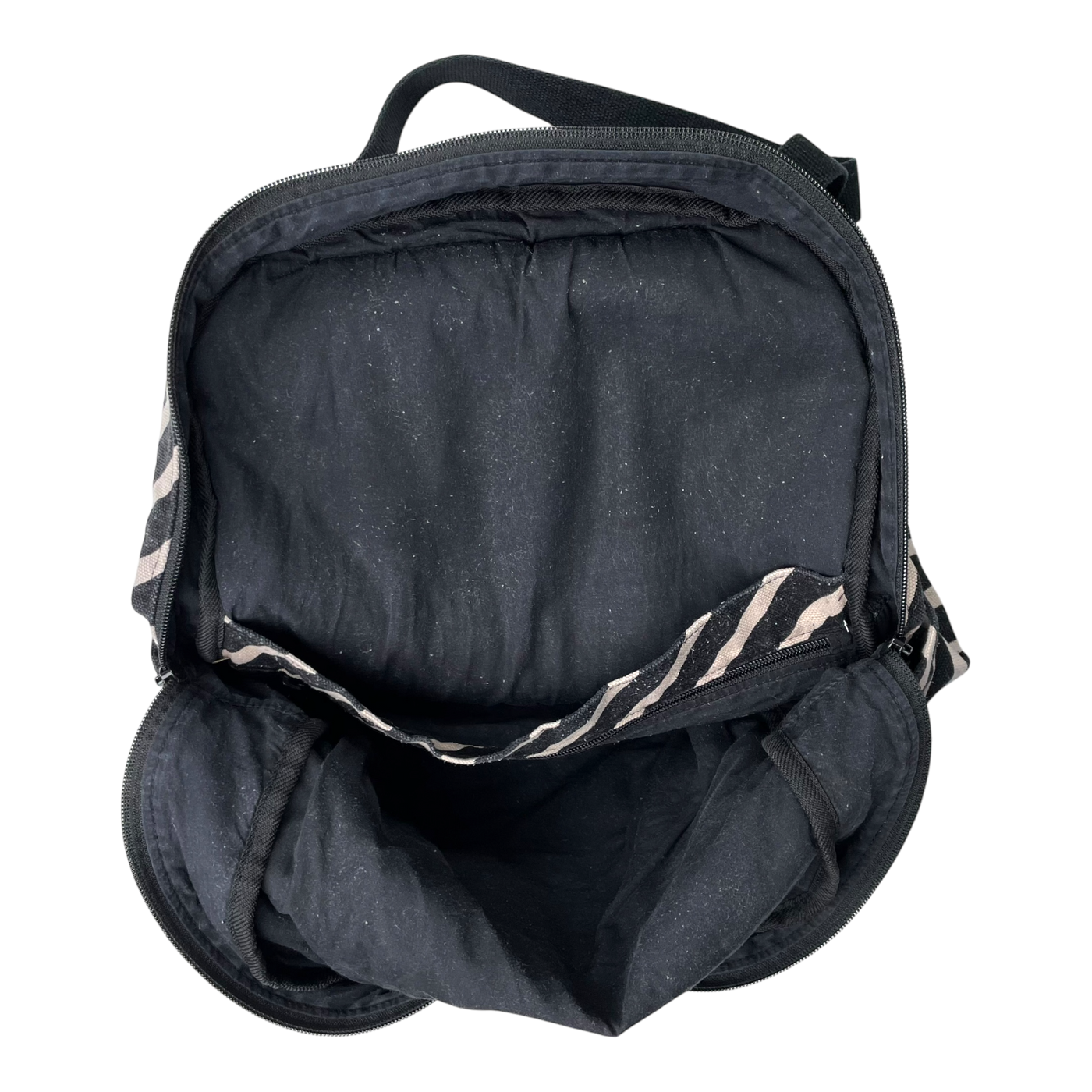 Papu backbag, large black/white