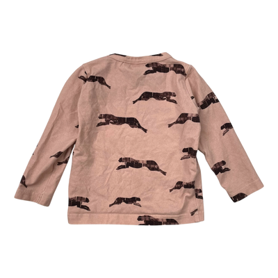 Kaiko shirt, panther | 74/80cm