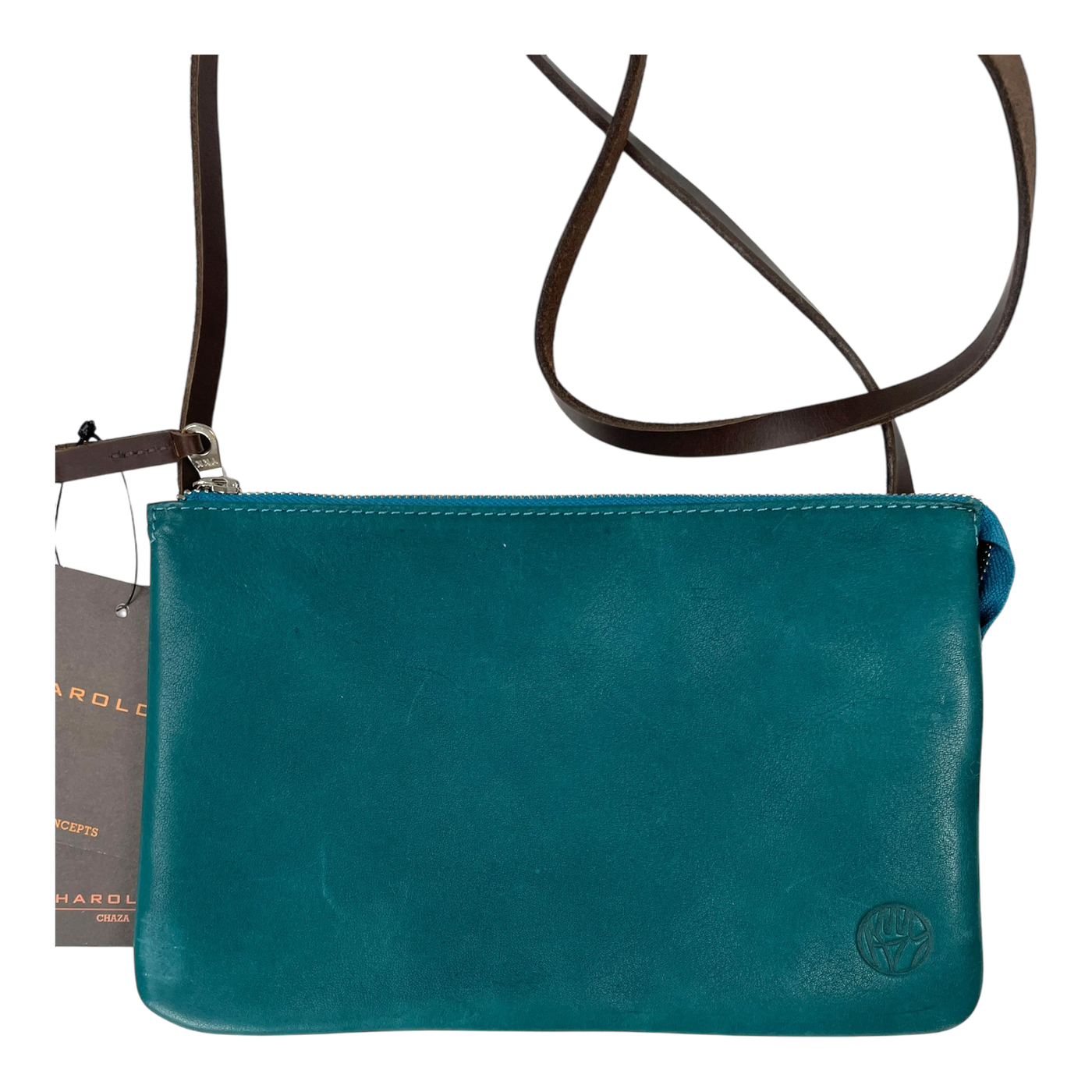 Harold's Bags plain crossbag small, turquoise