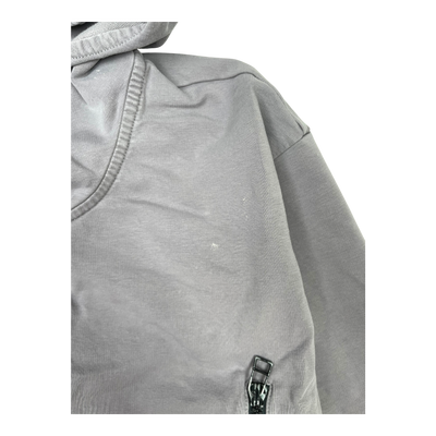 Papu zipper sweat hoodie, grey | 98/104cm