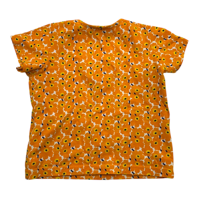 Marimekko unikko t-shirt, orange | 90cm
