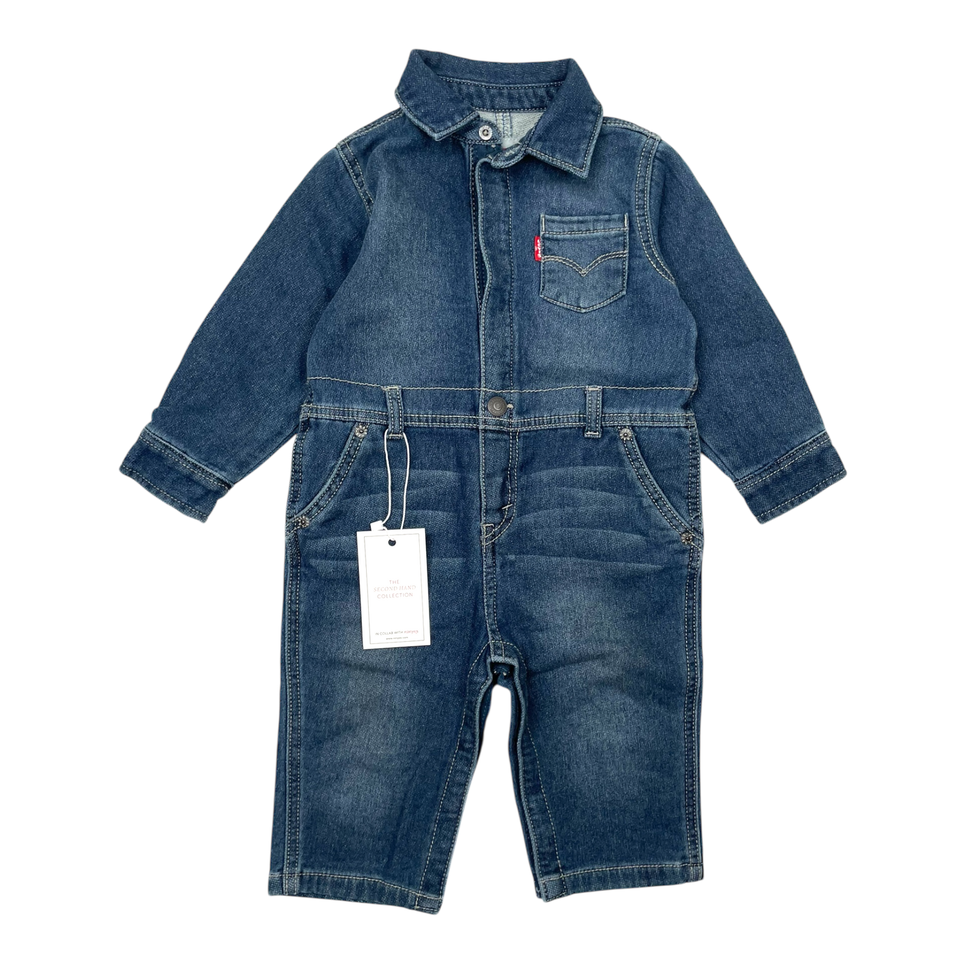 Levi's sweat jumpsuit denim blue | 80/85cm