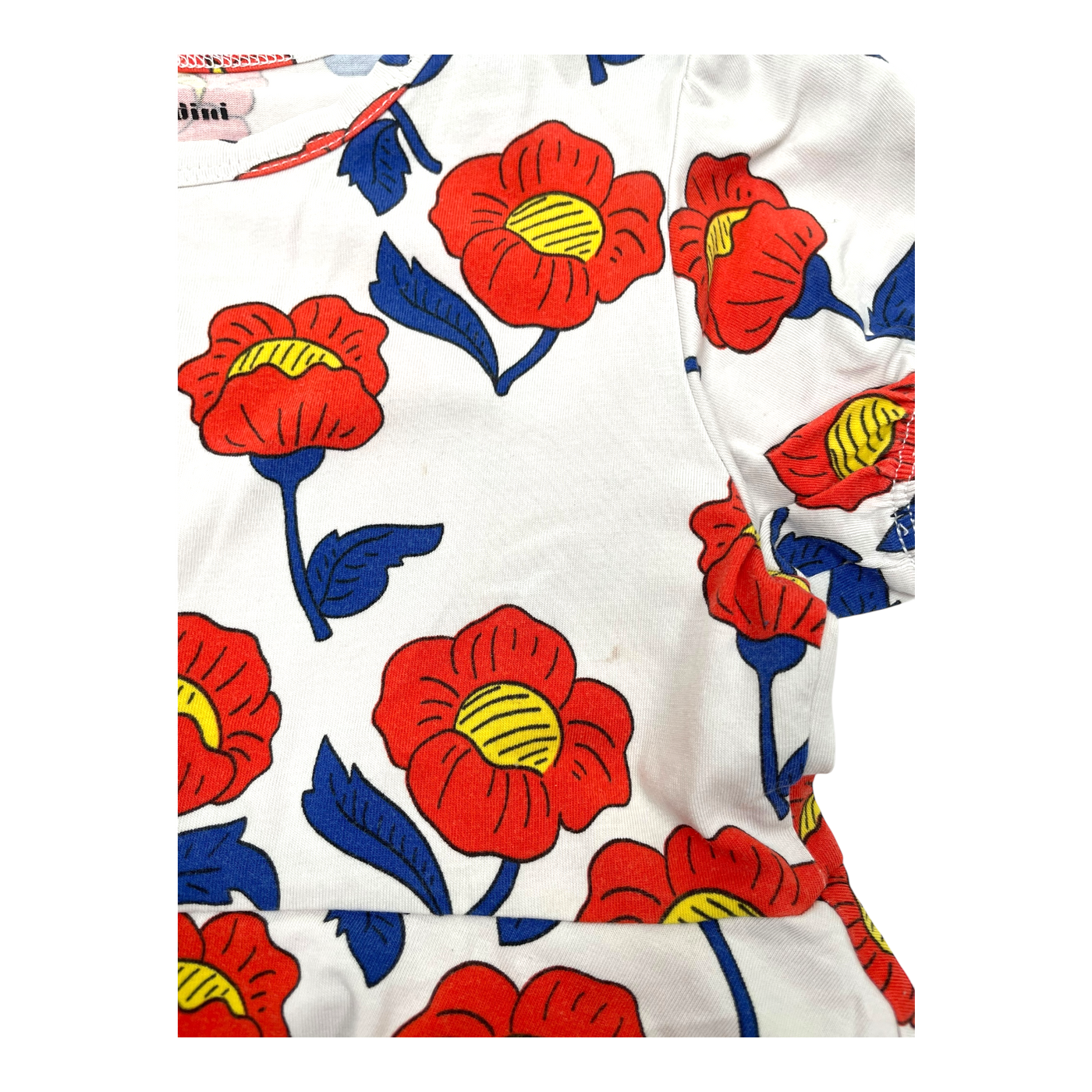 Mini Rodini dress, flowers | 104/110cm