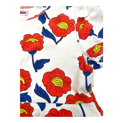 Mini Rodini dress, flowers | 104/110cm