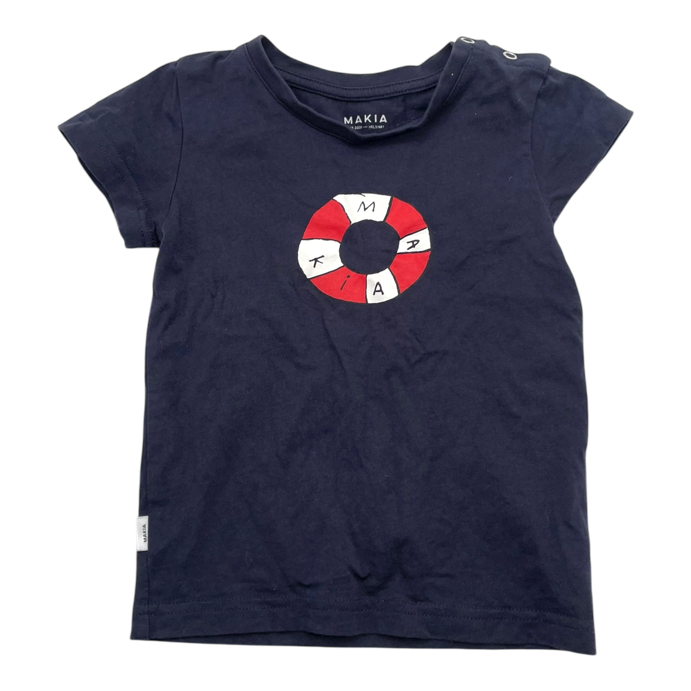 Makia t-shirt, navy blue | 74/80cm