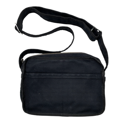 Marimekko canvas shoulder bag, black | onesize