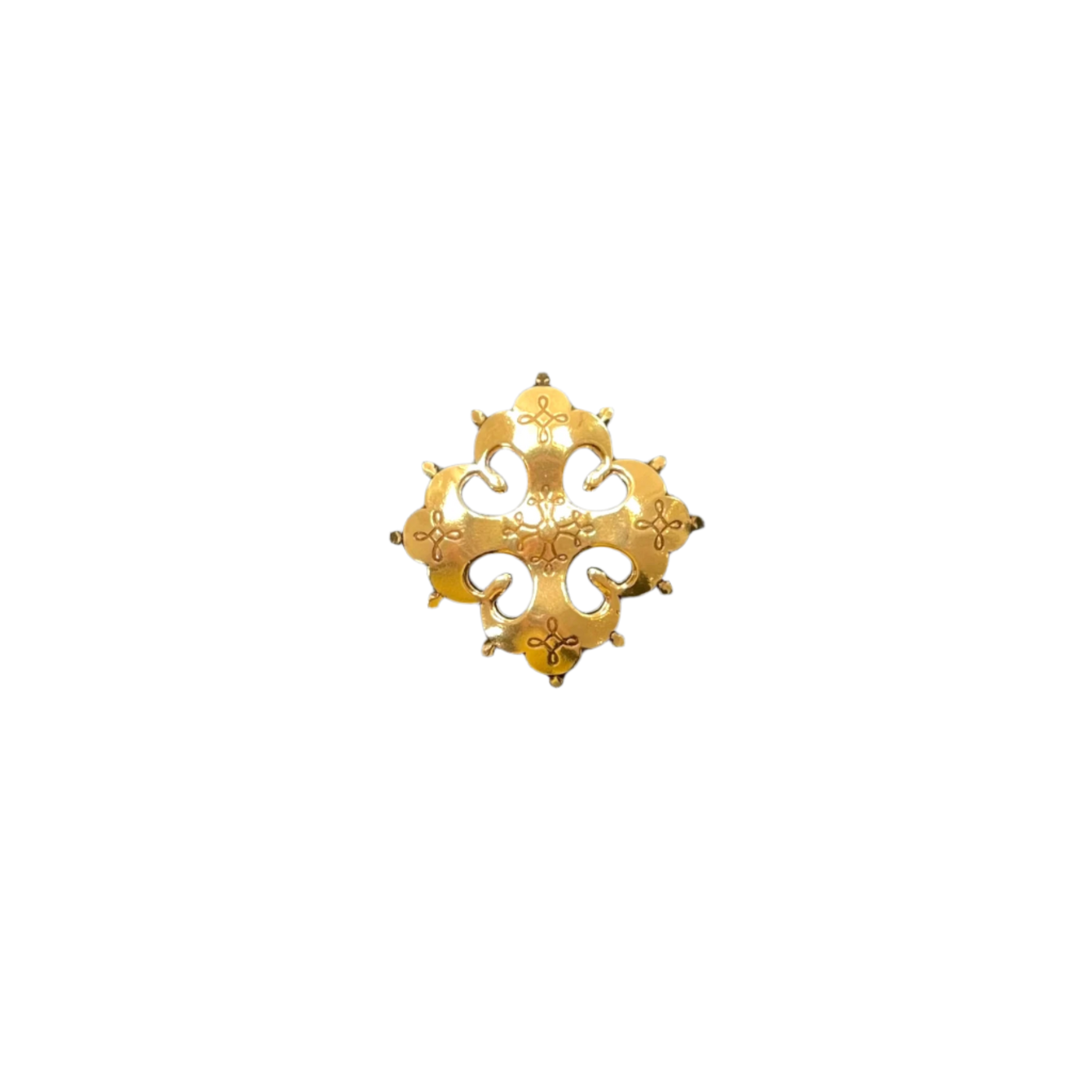 Kalevala Koru raja-karjalan risti brooch, bronze