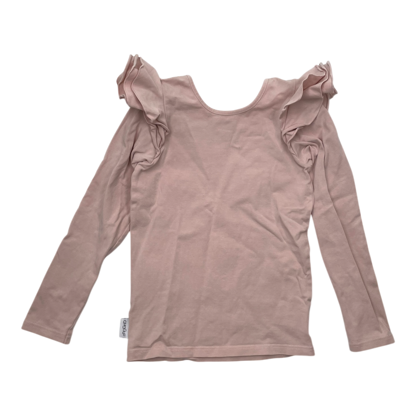 Gugguu frill shirt, light pink | 122cm