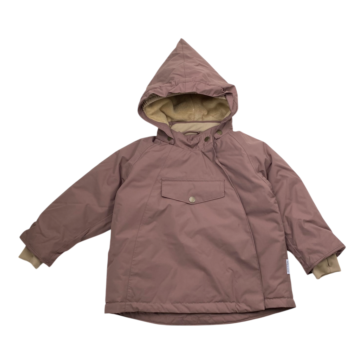 Mini A Ture matwang fleece lined winter anorak, rasberry | 92cm