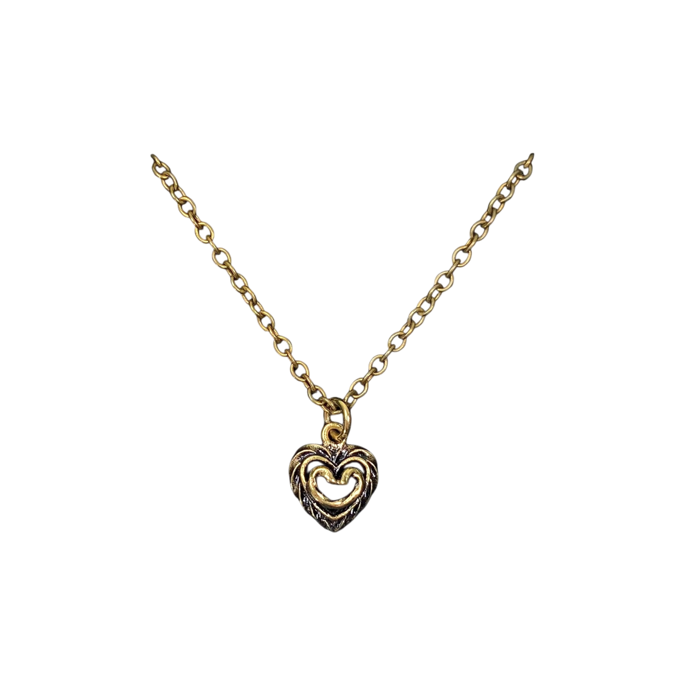 Kalevala Koru talon sydän necklace, bronze