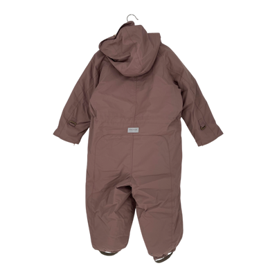 Mini A Ture matwisti fleece lined snowsuit, mauve | 104cm