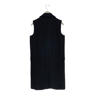 Woodwood long vest, black | woman 36