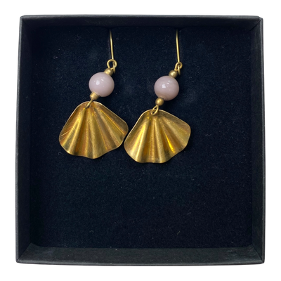 Kaiko azita earrings, bronze