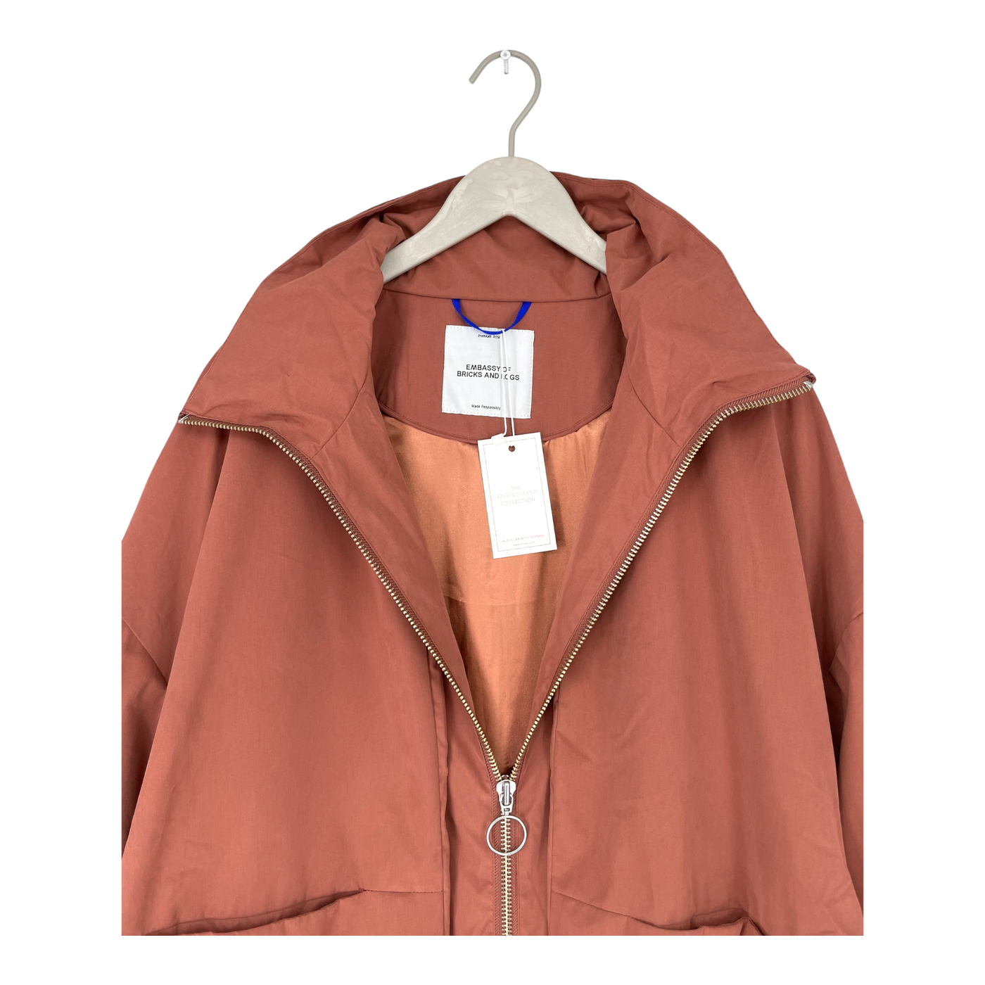 Embassy of Bricks and Logs visby coat, terracotta | woman S