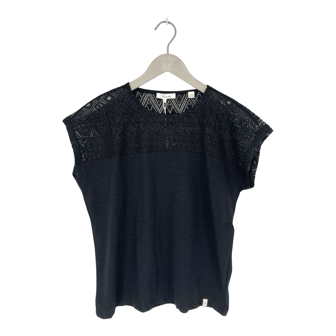Tranquillo lace t-shirt, black | woman S