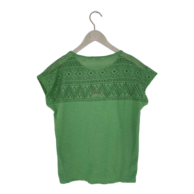 Tranquillo lace t-shirt, green | woman XS