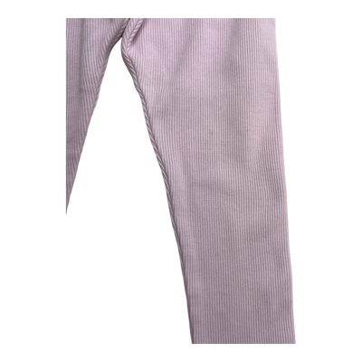Gugguu Rib Leggings, Misty Rose | 92 cm