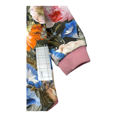 Molo hillary softshell jacket, flowers | 116cm