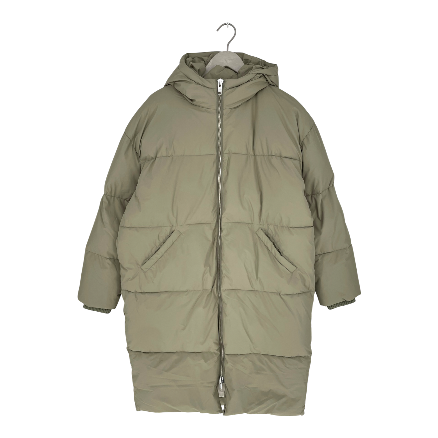 Embassy of Bricks and Logs elphin puffer jacket, pale olive | unisex S