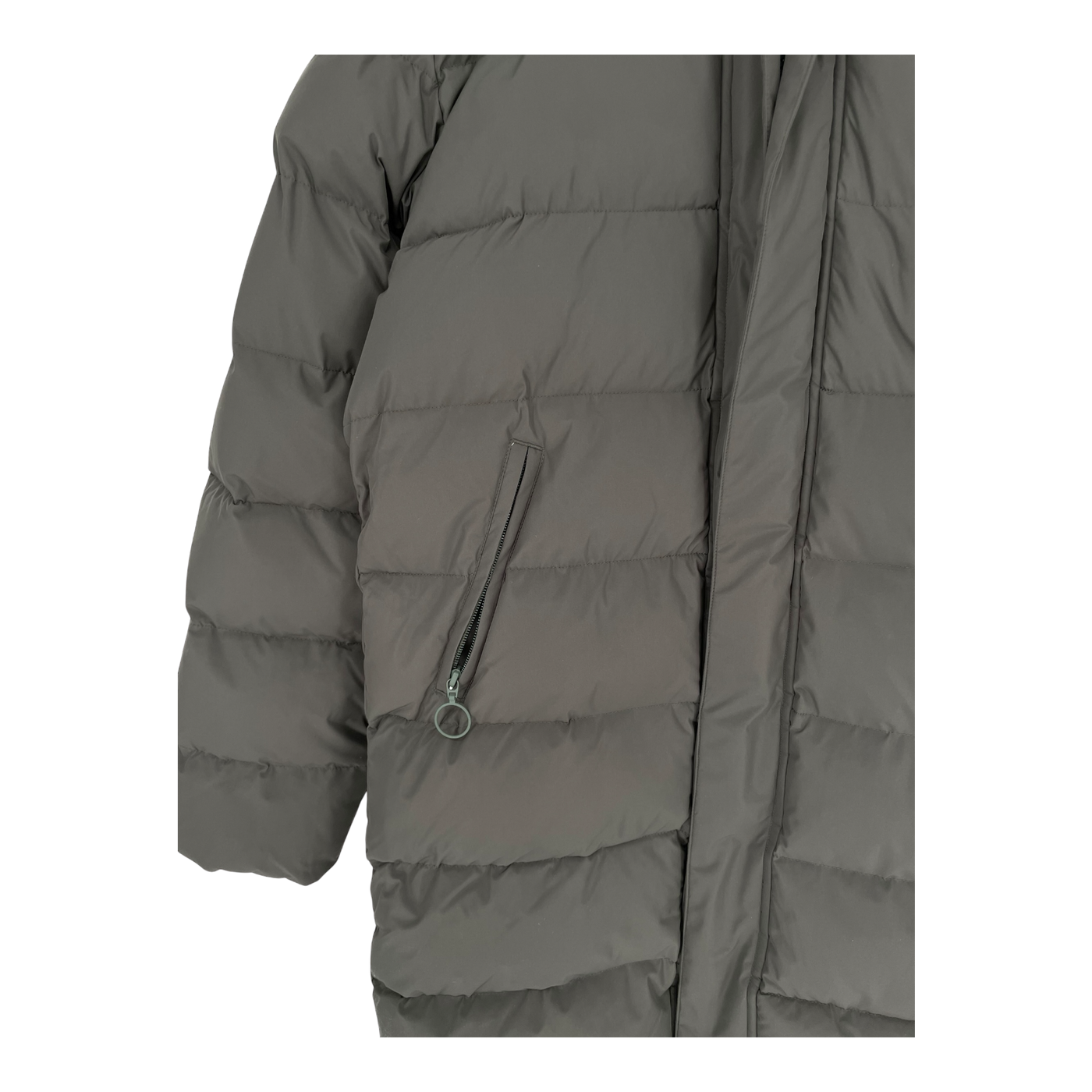 Embassy of Bricks and Logs Kensington puffer jacket, black olive | unisex L