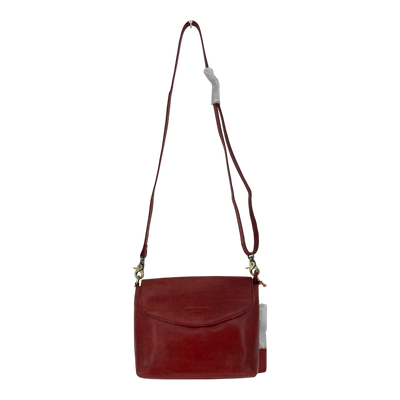 Holzrichter leather shoulder bag, red