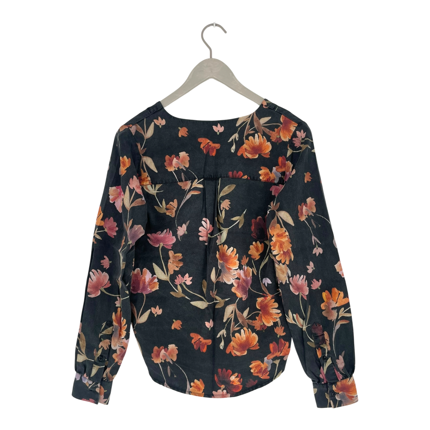Kaiko v-neck button blouse, night bloom | woman XS