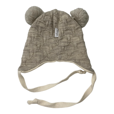 Kivat wool beanie, wheat | 0-6m