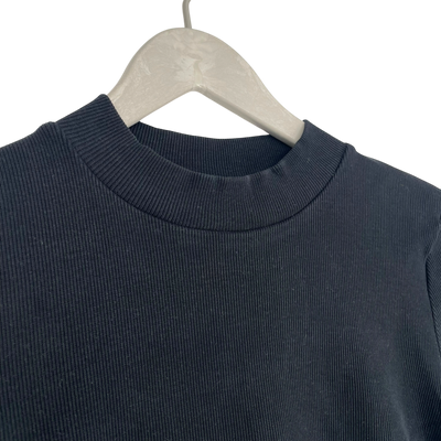 Aarre rib t-shirt, black | woman M