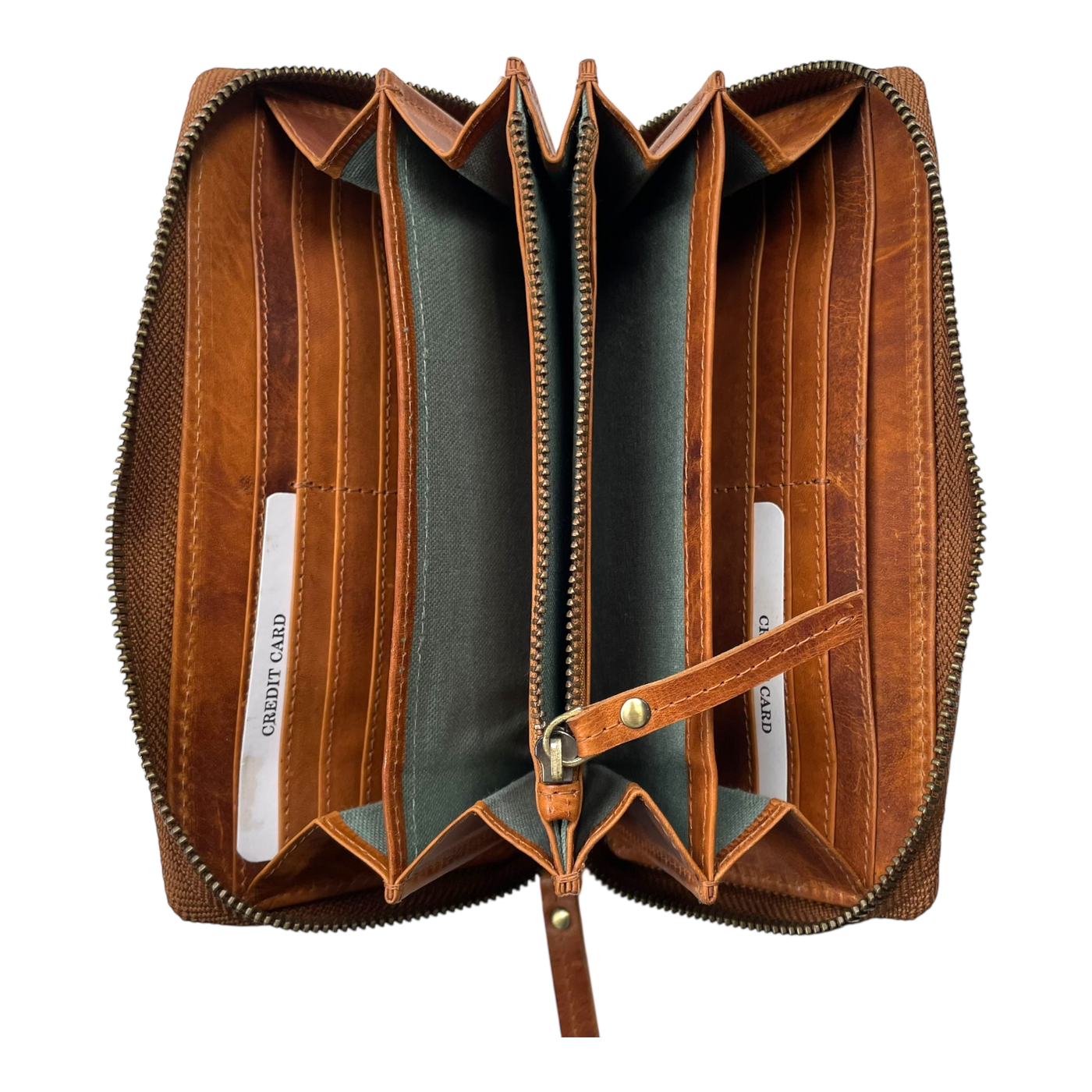 Holzrichter leather wallet, brown