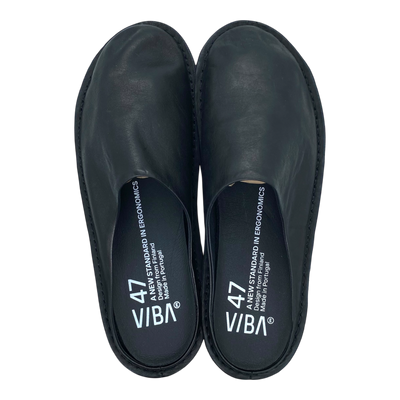 VIBAe Roma leather slippers, preto black | 47