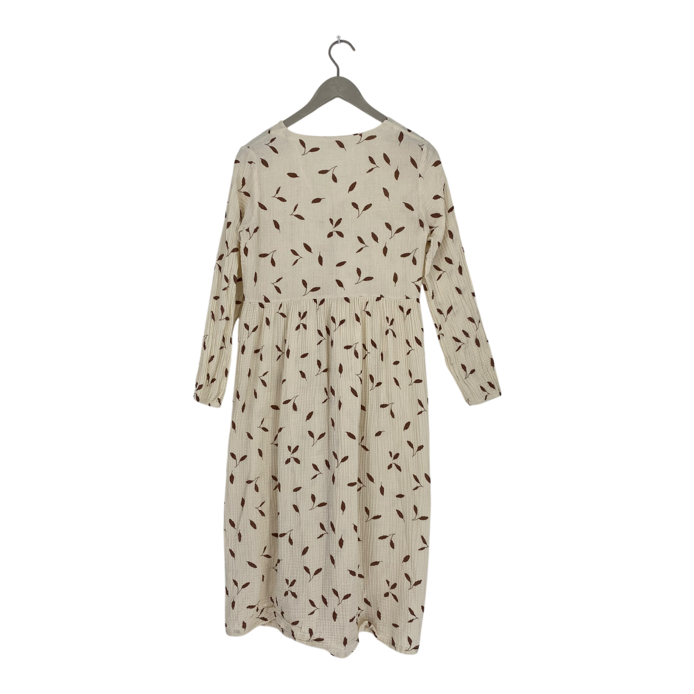 Kaiko muslin button dress, leaves | woman XS