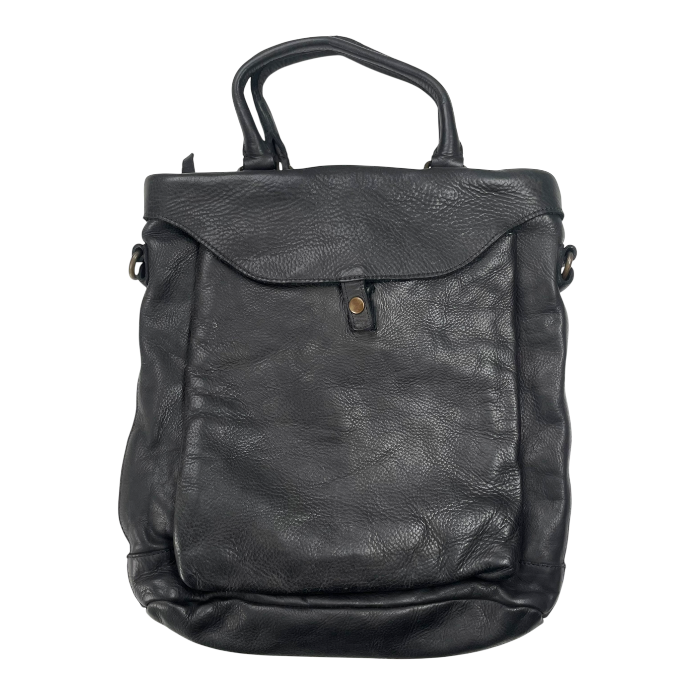 Harold's Bags leather backpack/crossbody bag, black