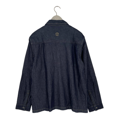 Mud Jeans liam denim shirt, dark denim | woman L