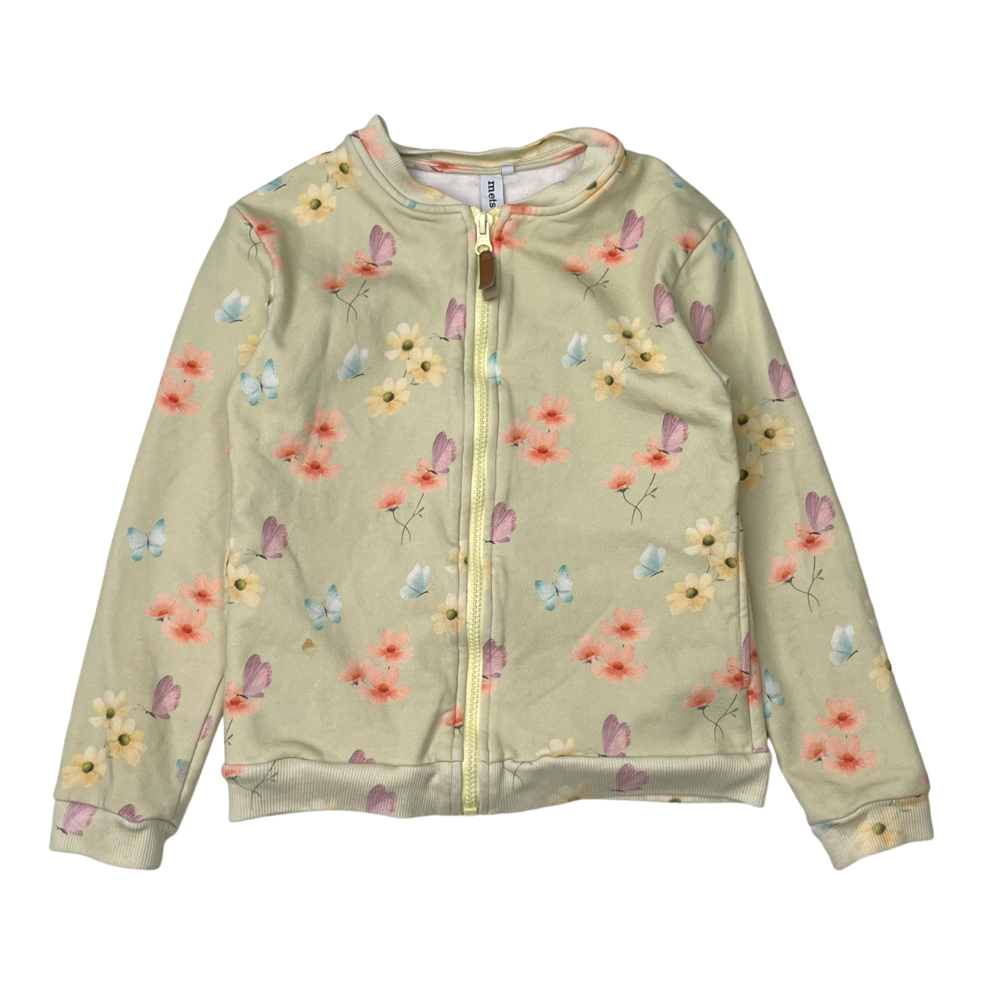 Metsola sweat jacket, flowers | 134/140cm